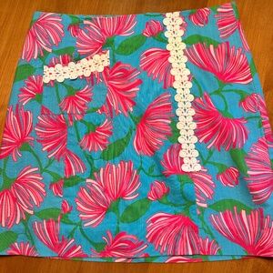Lilly Pulitzer Originals Maci Petula Kissue Lace Accent Size 6  Skirt NW…